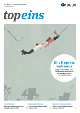 top eins 4/2020 ©DGUV Titelbild top eins 4/2020 ©DGUV