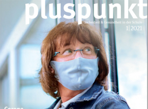 Titelbild des DGUV Magazins pluspunkt 1/2021