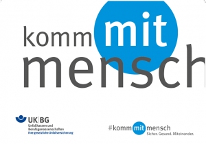 Logo der Präventionskampagne komm mit Mensch