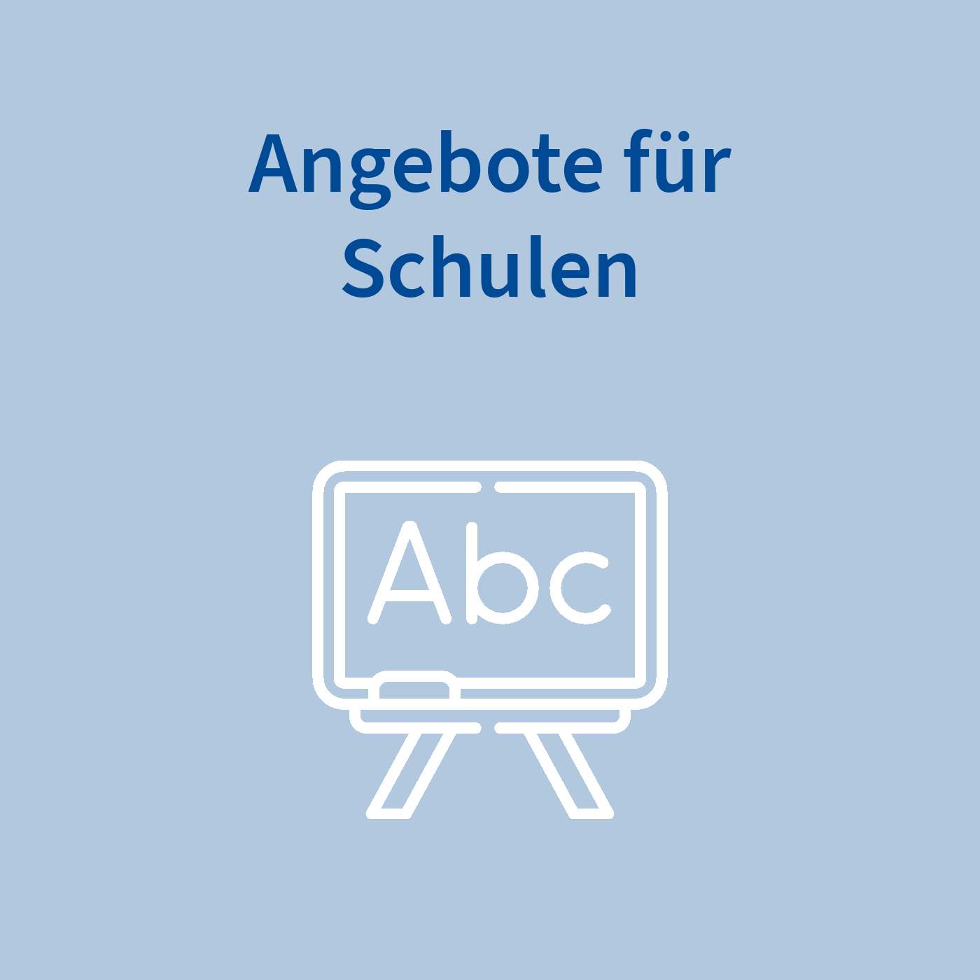 Angebote für Schulen